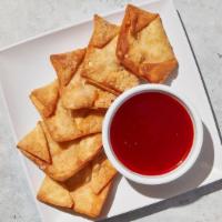Cheese Wontons · Crab rangoon, cream cheese with imitation crab meat. Contains gluten, dairy, and fish. We ca...