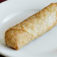 Pork Egg Roll · Minced pork, carrots and cabbage in a crisp wonton wrap. Served with plum sauce.