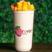 Kravin' Yogurt · Yogurt flavor blend smoothie with mixed real fruits (strawberry, mango, pineapple)