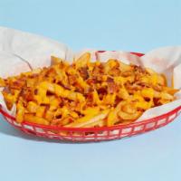 Bacon Cheese Fries · Fresh cut french fries topped with bacon and melted cheese.