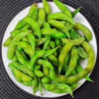 Edamame · Lightly salted boiled soybean.