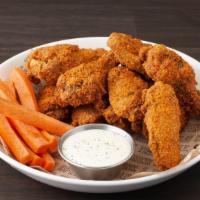 Chicken Wings · Served with blue cheese or buttermilk ranch dip.