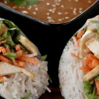 1 Pc Soft Thai Summer Roll (V)(Gf) · Chilled rolls with tofu, vermicelli noodles, lettuce, Thai Basil, cilantro, carrots with pea...