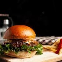 Double Veggie Burger · Double Organic Vegetarian Patty.Cheese,lettuce,Onion,Tomatoes,Fanoosh Sauce