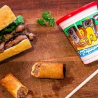 Grilled Pork Sandwich (Kids' Meal) · Kids' Meal with grilled pork sandwich, drink, and side.