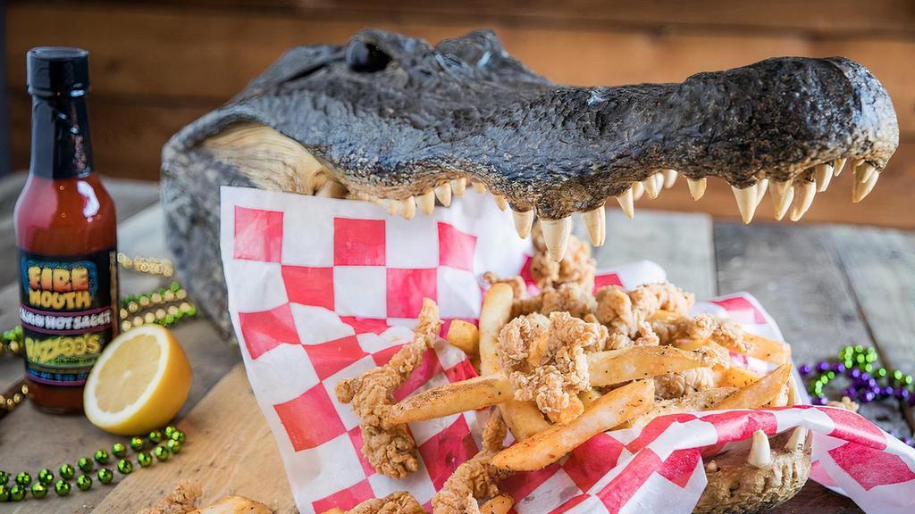Crispy Fried Gator Tail via Cajun Kitchen by Razzoo's