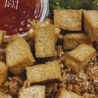 Crispy Tofu · Your first choice of protein crispy tofu. Please, pick your base, sides, toppings, and dress...