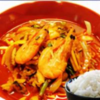 Spicy Soup With Steamed Rice · 
