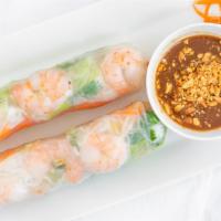 Two Fresh Spring Rolls · Choice of shrimp, chicken, grilled pork or beef.