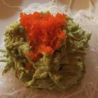 Avocado And Crab Salad · Salads made with crab or imitation crab are typically tossed in seasoning and mayonnaise, sl...