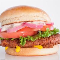 Earth Burger · Our signature quarter pound burger on a whole wheat bun with our secret sauce, mustard, lett...