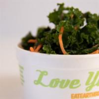 Kale Salad · With sunflower seeds and carrots.