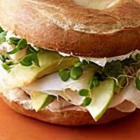 Turkey Melt Bagel · Turkey with melted cheeese on your choice of bagel.