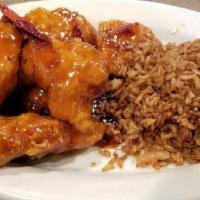 General Tso Chicken · Chicken with special general tso spicy sauce.