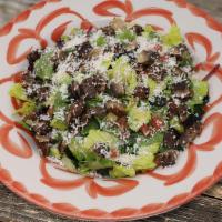 Ensalada Verde With Mushroom · Baby mixed greens, tomatoes, roasted peppers, pico de gallo, avocado, grilled portobello mus...