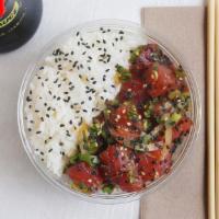 Og · The classic: Sashimi grade Ahi cubed tossed with shoyu (soy sauce) sesame oil, white+green o...