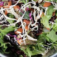 Bam Bam · Spinach, Arugula, Spring Mix & Red Cabbage, Quinoa, Dried Cherries, Almonds, Red Onions, Pul...