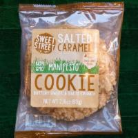 Salted Caramel Cookie · All-natural toffee and white chocolate chunks sit alongside crisp pretzel bites and sea salt...