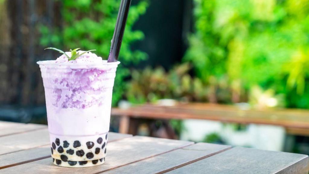 The Taro Milk Tea · A creamy, rich boba milk tea flavored with taro.