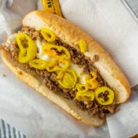 Pepper Cheesesteak · Halal meat. Steak, onions, provolone, banana peppers.