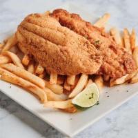 Fried Catfish · 2 hand battered catfish fillets and served with your side of choice.