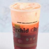 Thai Tea · A classic Thai tea iced and topped with heavy whipping cream.