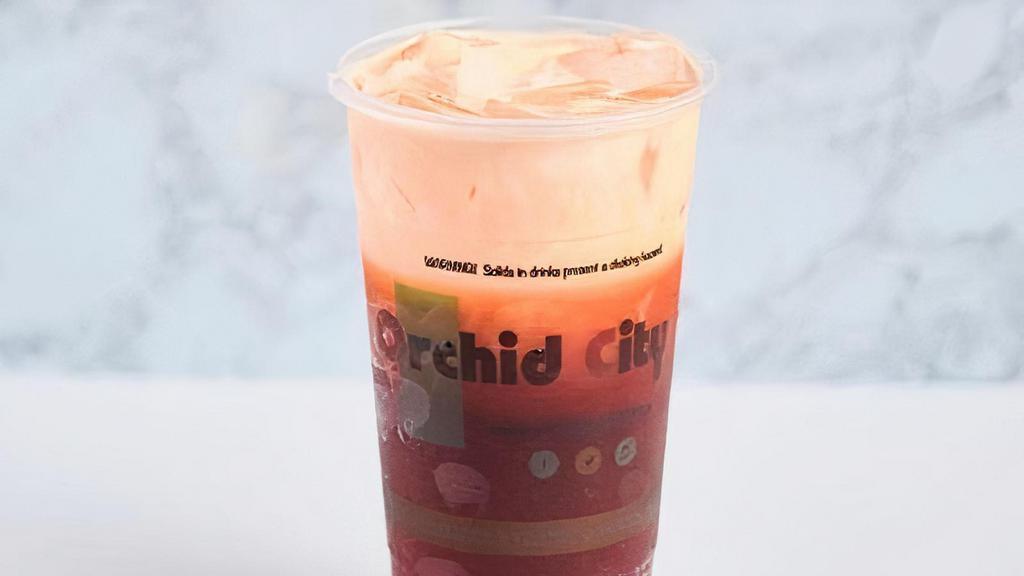 Thai Tea · A classic Thai tea iced and topped with heavy whipping cream.