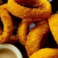 Onion Rings · With our BBQ ranch.