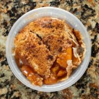 Cup O’ Cobbler · Delicious 4 oz cup of Homemade Peach Cobbler