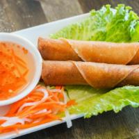 Imperial Rolls / Cha Gio · Southern-style rolls stuffed with minced pork and shrimp. Served with lettuce and house dipp...