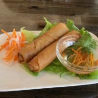 Vegetarian Imperial Rolls / Cha Gio Chay · Vegetarian. Southern-style rolls stuffed with tofu, taro, carrots, wood ear mushroom, and be...