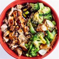 Dark Chicken Bowl · Grilled, Natural dark chicken with your choice of our signature sauces, carb, veggies and to...