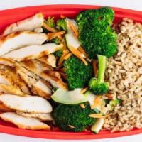My Go-To · A well balanced meal for anyone looking. to eat healthy anytime! White Chicken,. brown rice,...