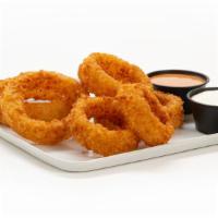 Crispy Onion Rings - Junior · Six crispy onion rings served with Smoky BBQ mayo and ranch.