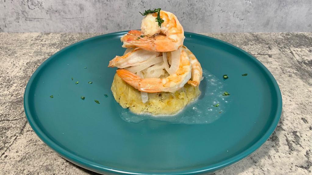 Diego'S Shrimp · Sautéed shrimp in a house coconut garlic sauce. Served w/ mofongo or bifongo and house salad._