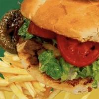 Torta Options: · PEOPLE NUMBER ONE CHOICE  TORTA WITH LETTUCE TOMATO GUACAMOLE SAUCE MAYO NATURAL CUT FRIES A...