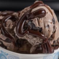 Chocolate Conduction · Chocolate flavor, chocolate chips, brownie bites.