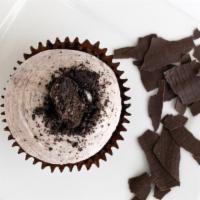 Brownie Cookies-N-Cream · Brownie topped with our signature cookie buttercream, and garnished with crumbled chocolate ...