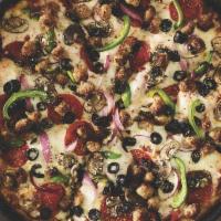 Chicago 7 Pizza™ · Pepperoni, Italian sausage, red onions, black olives, green peppers, sliced mushrooms and mo...