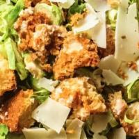Salads - Caesar Salad · Romaine lettuce mix tossed with black olives, our own croutons, freshly grated parmesan and ...