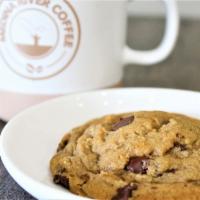 Scratch Made Chocolate Chip Cookie · Decadent, chewy and melt in your mouth chocolate chip cookie. It's a big one.