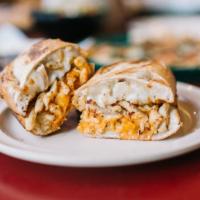 Buffalo Chicken (Sandwich) · Grilled chicken, spicy wing sauce, ranch, smoked Provolone.