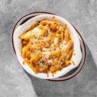4 Cheese Baked Ziti With Vodka Sauce · By Anthony's Eatalian. Ziti pasta baked in our housemade vodka sauce with romano, parmesan, ...