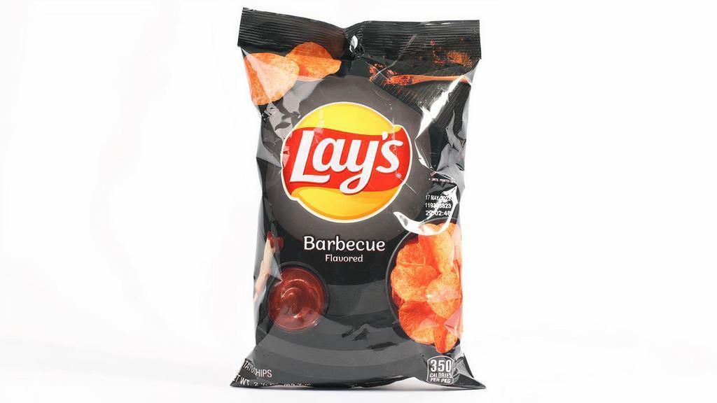 Lays Bbq 2.25 Oz · It all starts with farm-grown potatoes, cooked and seasoned to perfection. So every LAY'S potato chip is perfectly crispy and full of fresh potato taste. Happiness in Every Bite.