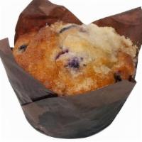 Blueberry Cobbler Muffin · Blueberry Cobbler Muffin provides a sweet treat with real blueberries.