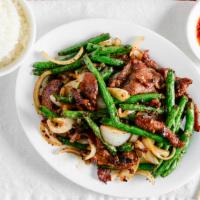Sauteed Beef Green Beans · 