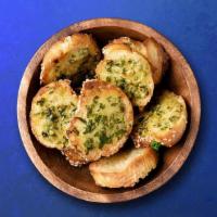 Gateway Garlic Bread · Bread topped with garlic and olive oil and include additional herbs and oregano.
.