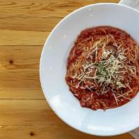 Spaghetti · Spaghetti noodles. marinara, parmesan, parsley