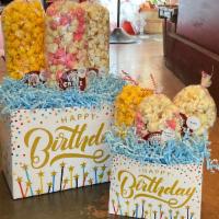 Happy Birthday Gift Box · This Happy Birthday gift box comes in small or large. Each is filled with three of our most ...