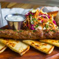 Adana Kebab · Grilled minced beef on skewer